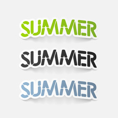 realistic design element: summer