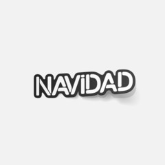 realistic design element: navidad