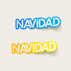 realistic design element: navidad