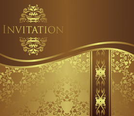 Elegant vintage invitation. Luxury design
