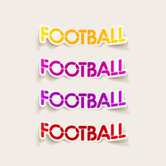realistic design element: football