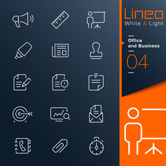 Lineo White & Light - Office and Business outline icons