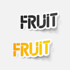 realistic design element: fruit