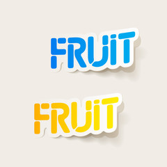 realistic design element: fruit