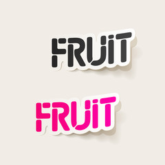 realistic design element: fruit