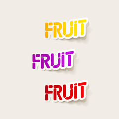 realistic design element: fruit