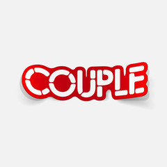 realistic design element: couple