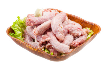 Raw chicken neck