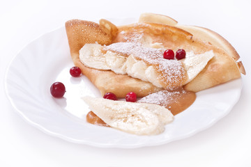 Sweet pancakes in a traditional style