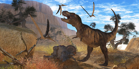 Tyrannosaurus Meeting © Catmando