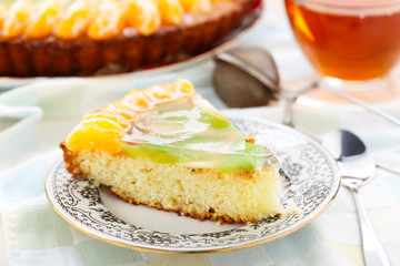 Cake with fruits