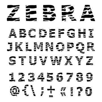 ZEBRA alphabet.