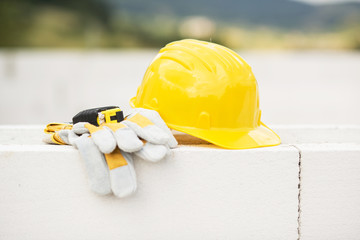 Yellow helmet