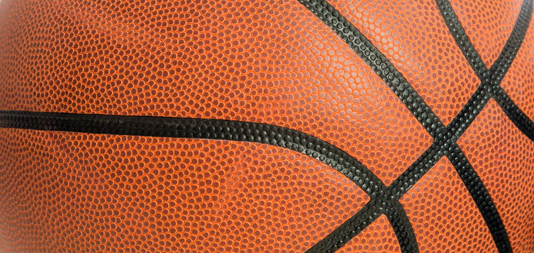 leather basketball as a background