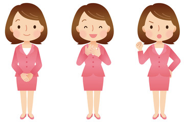 女性／表情・ポーズ　セット