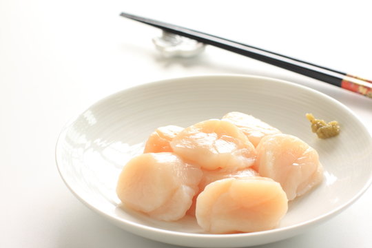 japanese food, Hotate sashimi
