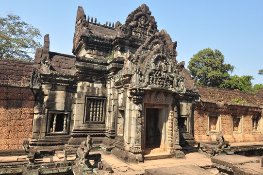 Banteay Samre facade   in Siem Reap,Cambodia