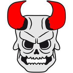 Schädel Totenkopf Tot Monster Horror Halloween Teufel