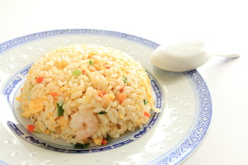 Chinese cuisine, shrimp fried rice