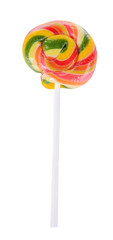 Colorful lollipop isolated on white