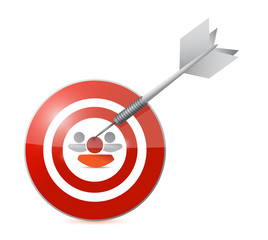 selected target candidate illustration design