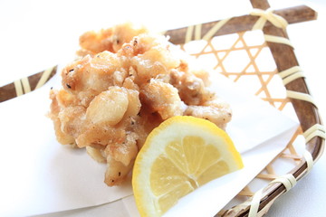 Japanese food, chicken soft bone Tempura