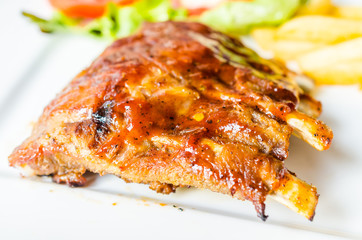 Grilled Ribs meat steak