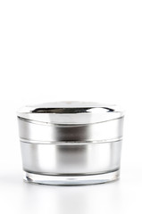 Blank cosmetic lotion bottle cream isolated white background