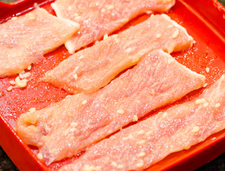 Raw pork