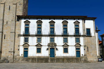Porto Cathedral is located at the center of Porto, Portugal