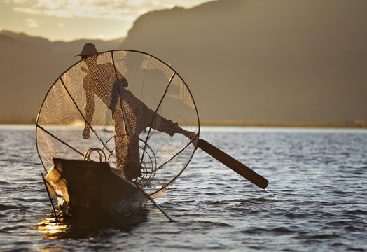 Fishermen at Inle Lake, Myanmar