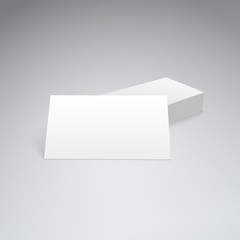 Business cards isolated with soft shadow