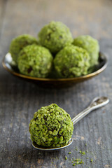 Pistachio candy - Stock Image