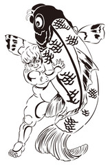 歌川国芳 坂田怪童丸のイメージイラスト