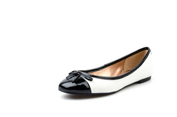 Sandal shoes isolated white background