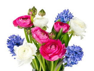 spring bouquet isolated on white