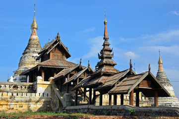 Naklejka premium Buddhist Temples in Bagan,Myanmar