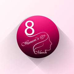 Happy women's day Beautiful  bright colorful holiday celebration