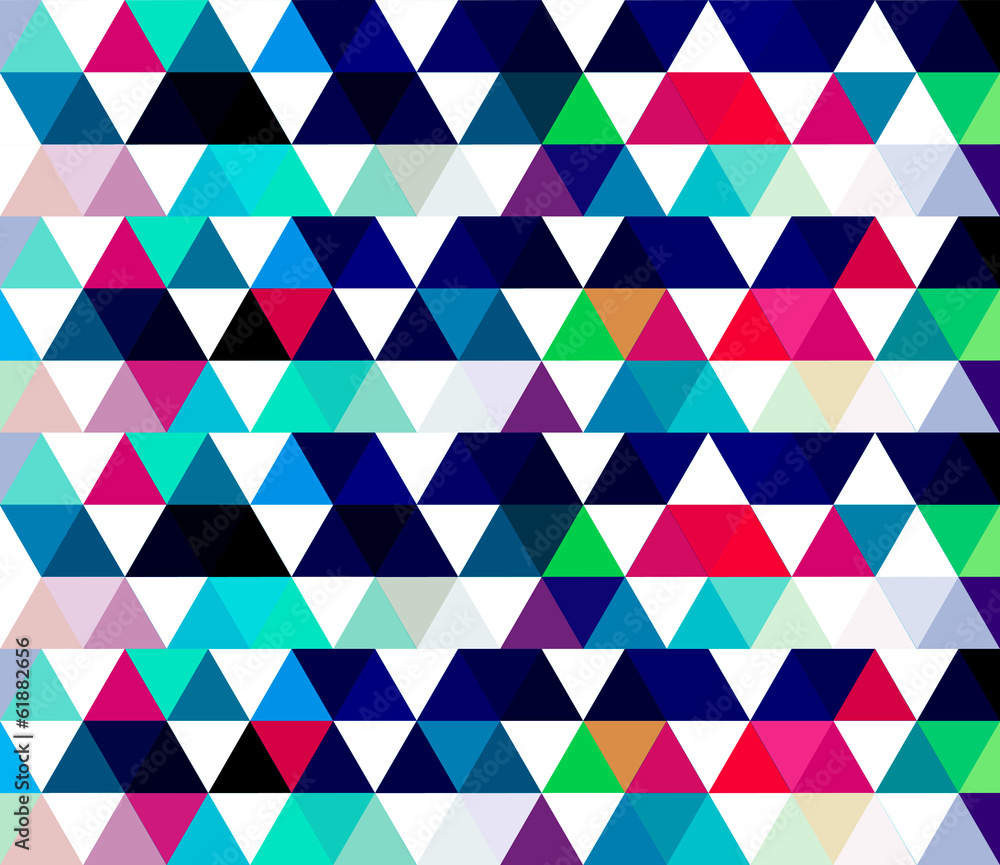 Wall mural abstract geometrical colorful texture background with triangles
