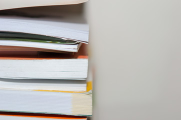 Bookshelf stacked