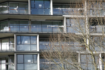 façade en construction