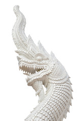 Fototapeta premium Head naka isolated on white background