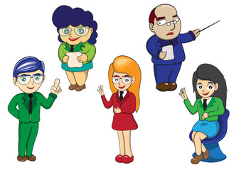 Illustration of character of business cartoon