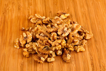 walnuts in a table