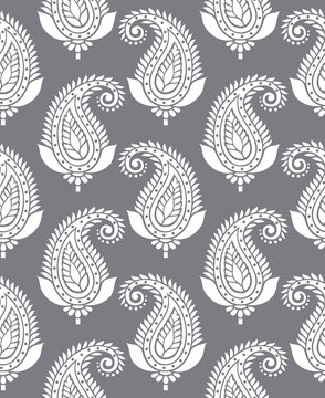 Seamless paisley for textile design