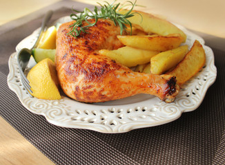 roasted chicken leg