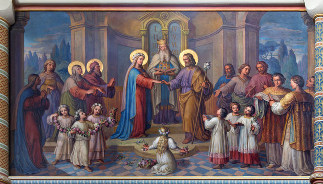 Vienna - Wedding of Mary and Joseph in Carmelites church