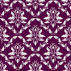 vector seamless backdrop. damask pattern. flower wallpaper