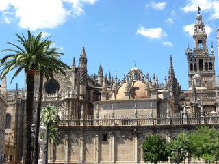 Fototapeta na wymiar Seville Cathedral fragment