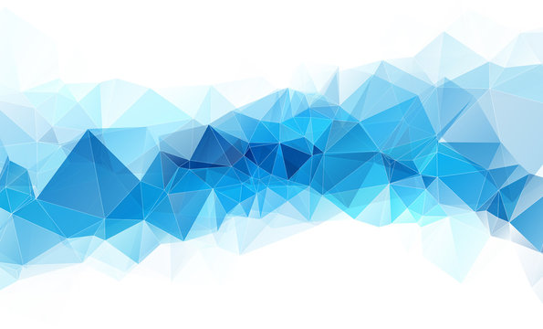 high quality blue white geometric abstract background with white